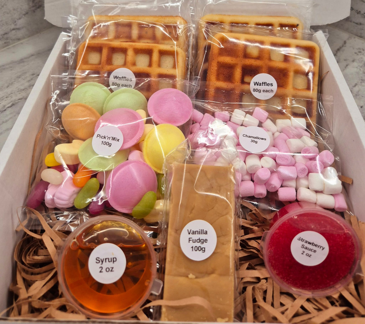 Homemade Gluten Free Waffle Box - Pick'nMix'