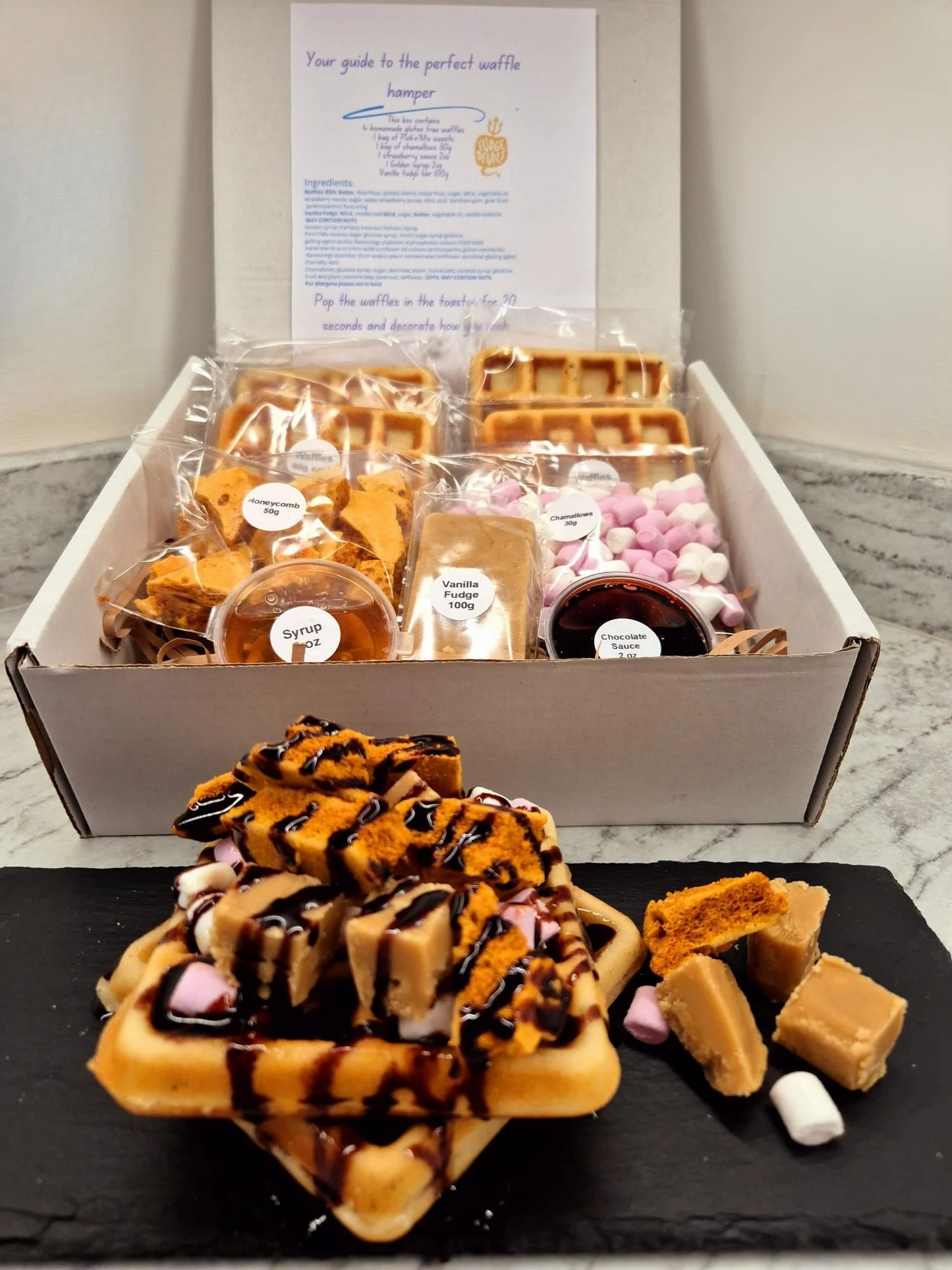 Homemade Gluten Free Honeycomb Waffle Box